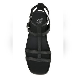 Franco Sarto Evan Black Strappy Gladiator Sandals